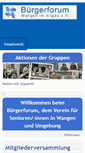Mobile Screenshot of buergerforum-wangen.de
